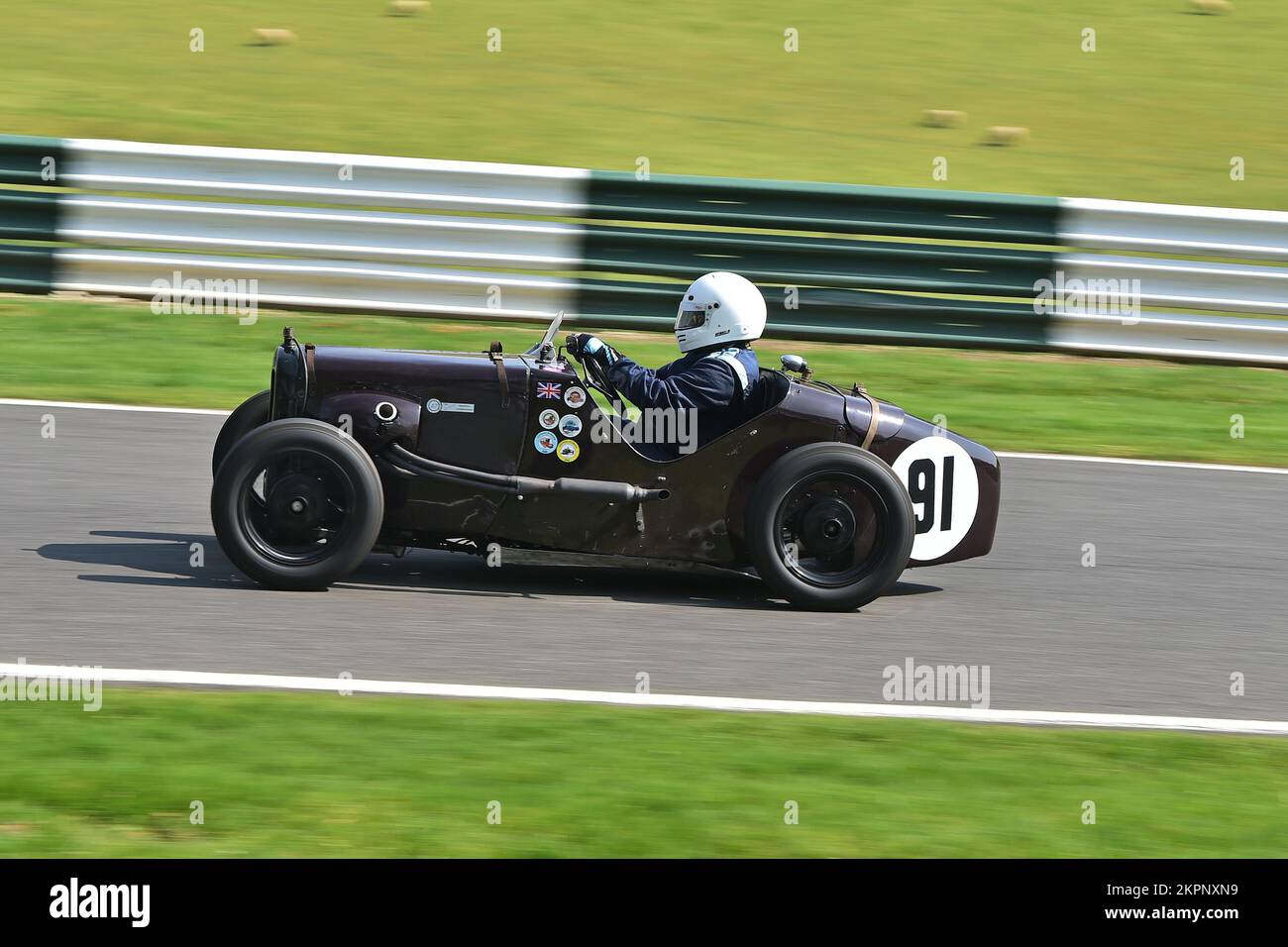 George Scholey, Austin 7 Ulster, Under 30s Scratch Race, gara di 15 minuti, per i piloti della sezione ‘giovani’, in una propria auto una famiglia uno o uno in prestito Foto Stock
