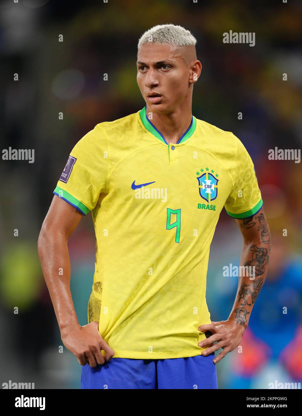 Richarlison del Brasile durante la partita di Coppa del mondo FIFA Group G allo Stadio 974 a Doha, Qatar. Data immagine: Lunedì 28 novembre 2022. Foto Stock