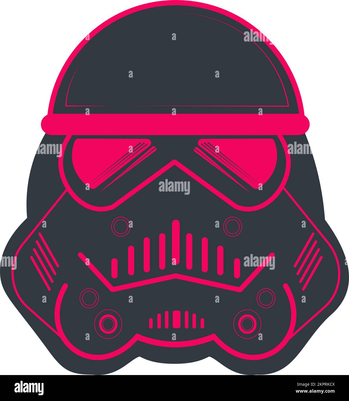 Illustrazione del vettore del casco Storm Trooper Illustrazione Vettoriale