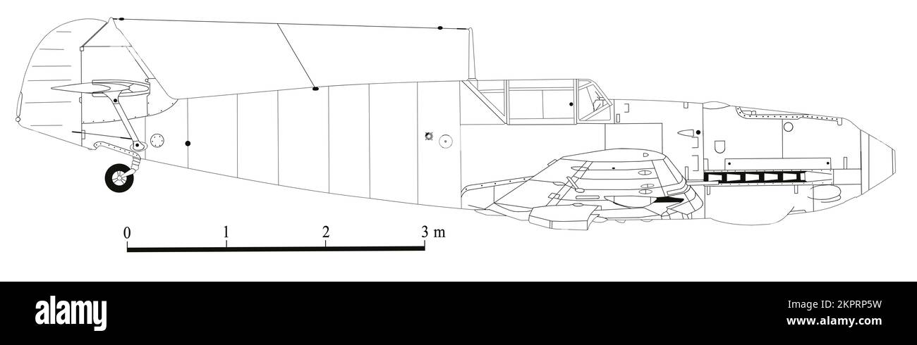 Messerschmitt BF 109E-3 Foto Stock
