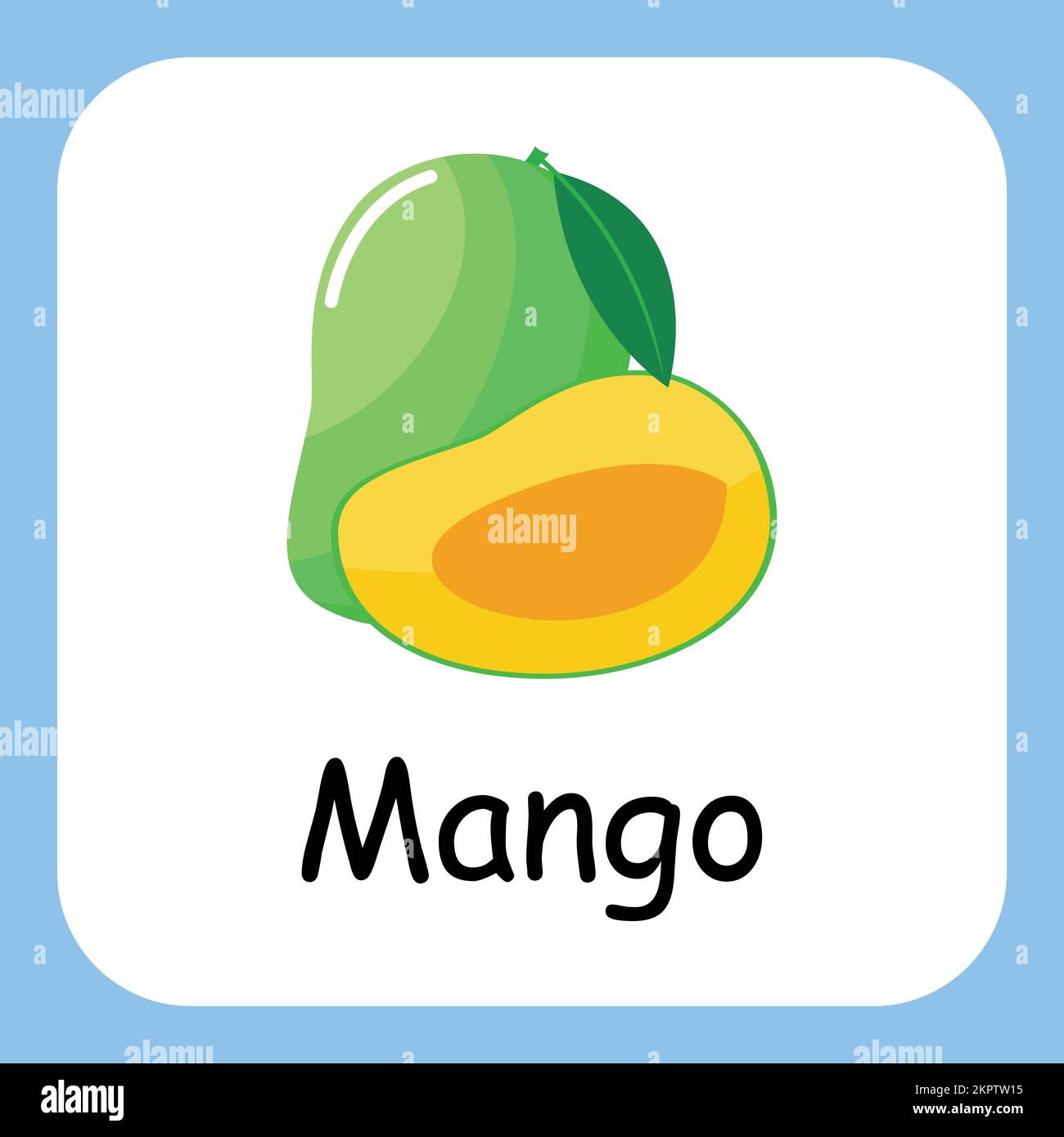 Mango clip Art, Illustrazione per Bambini, Cartoon frutta illustrazione Illustrazione Vettoriale