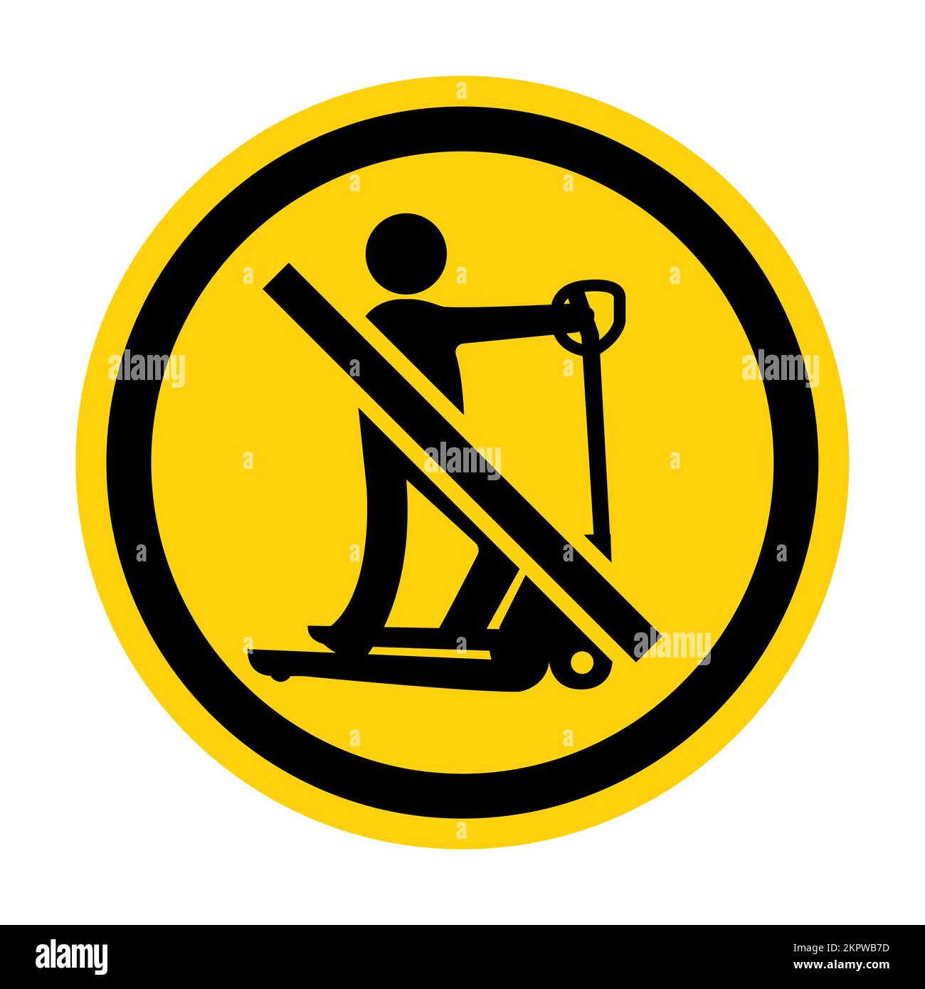 Non giocare con gli scooter Illustrazione Vettoriale