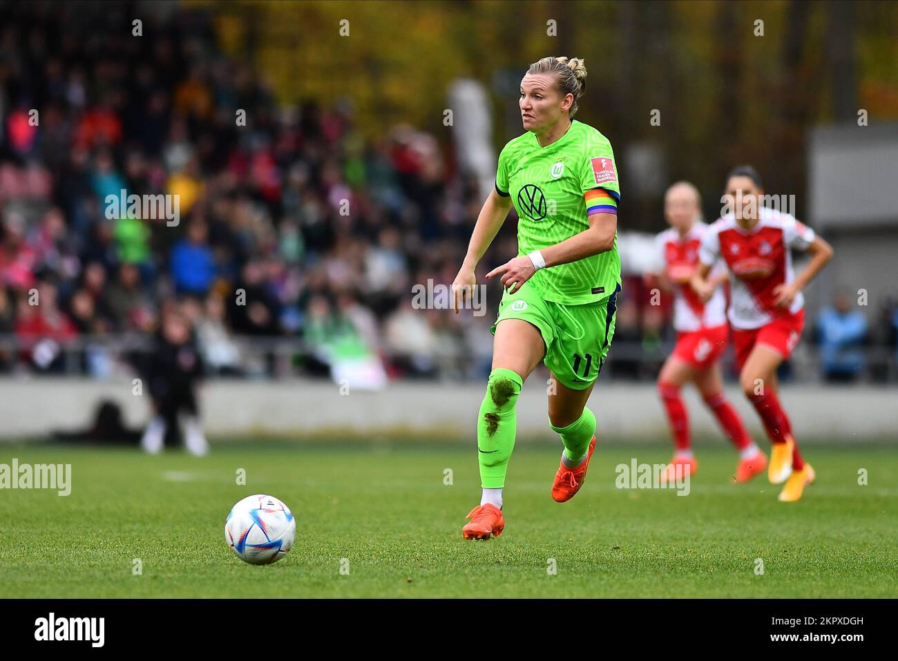 GERMANIA, COLONIA - NOWEMBER 27, 2022: Alexandra Popp. La partita di donne Bundesliga 1.FC Koeln Frauen vs VfL Wolfsburg Frauen Foto Stock