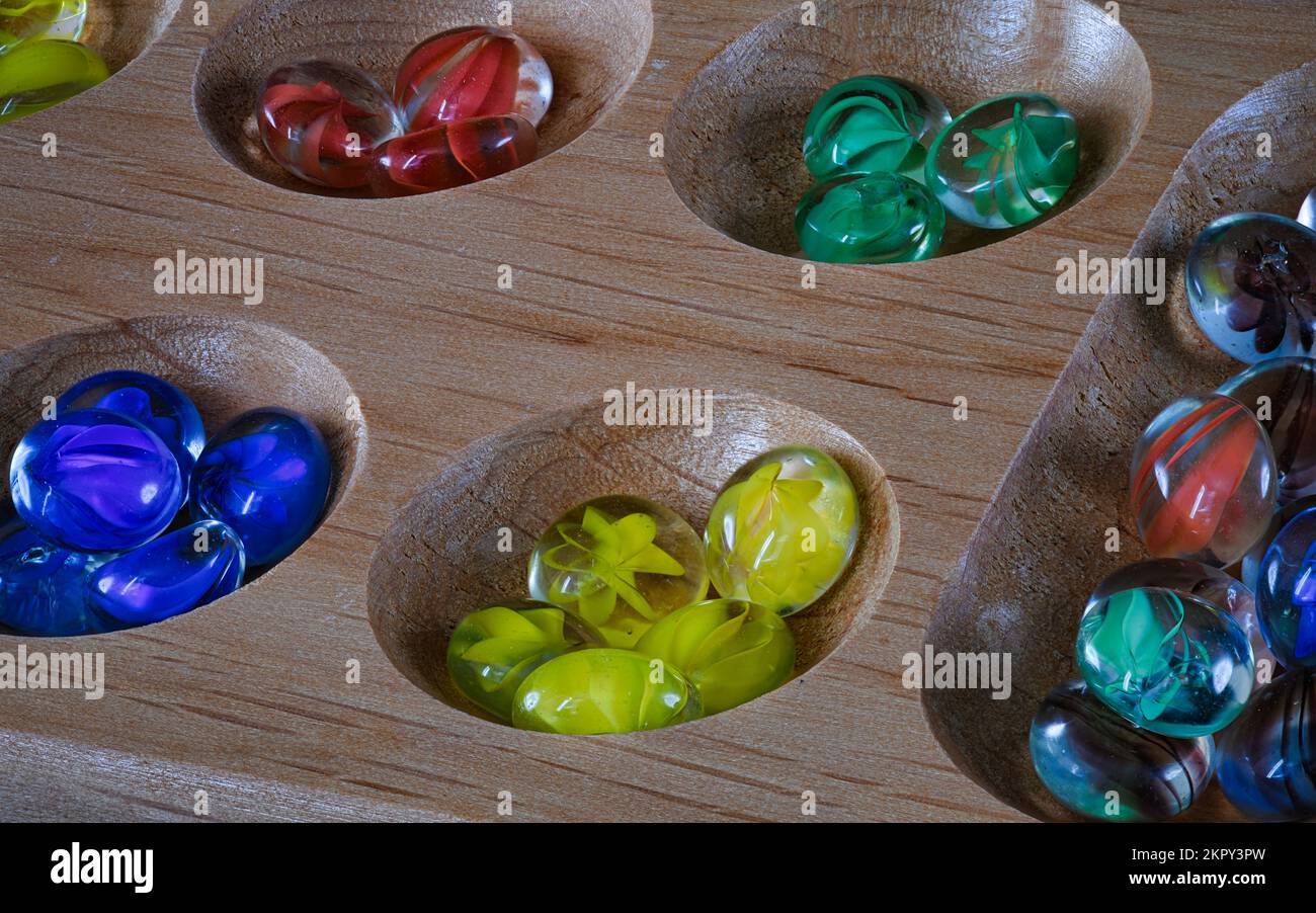 Legno e marmo di vetro Mencala Foto Stock