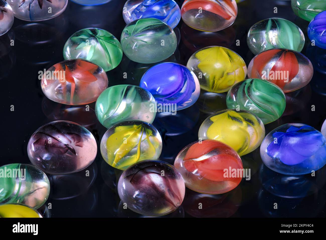 Primo piano in marmo di Mencala in vetro Foto Stock