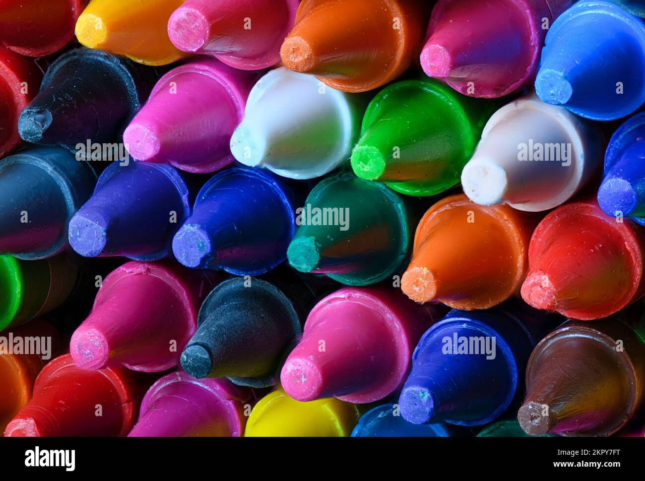 Nuovo primo piano di Wax Crayon Foto Stock