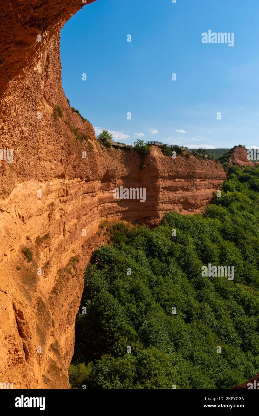 Sito minerario dell'oro di Las Medulas, Ponferrada, El Bierzo, Leon, Castiglia e Leon, Spagna Foto Stock