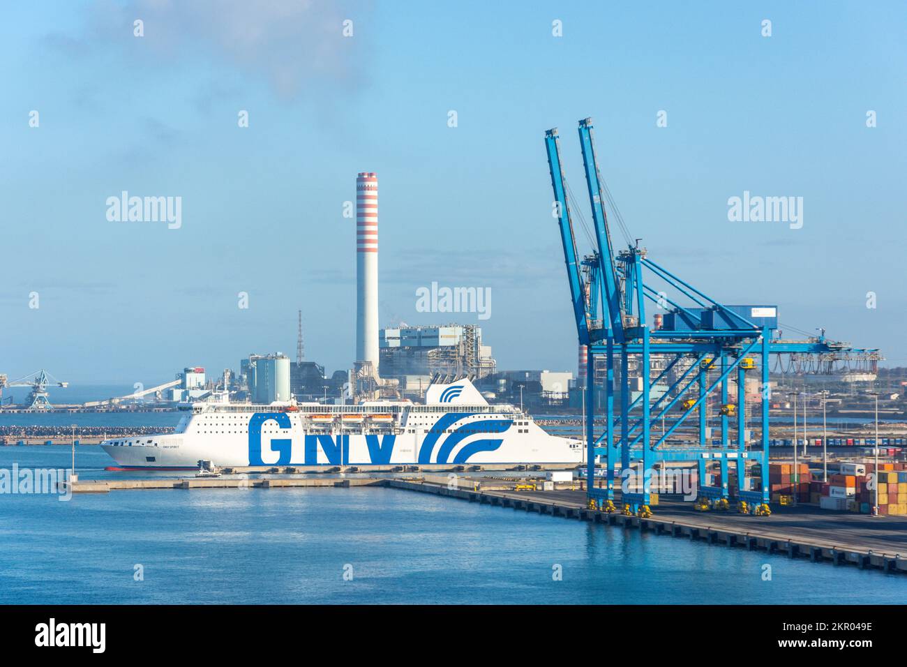 Terminal delle navi da crociera di Roma, Porto di Civitavecchia, Civitavecchia, Regione Lazio, Italia Foto Stock