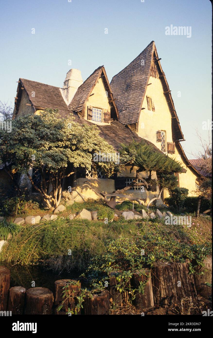 Spadena House, Hansel e Gretel casa, case a Los angeles, beverly Hills, 1988 Foto Stock