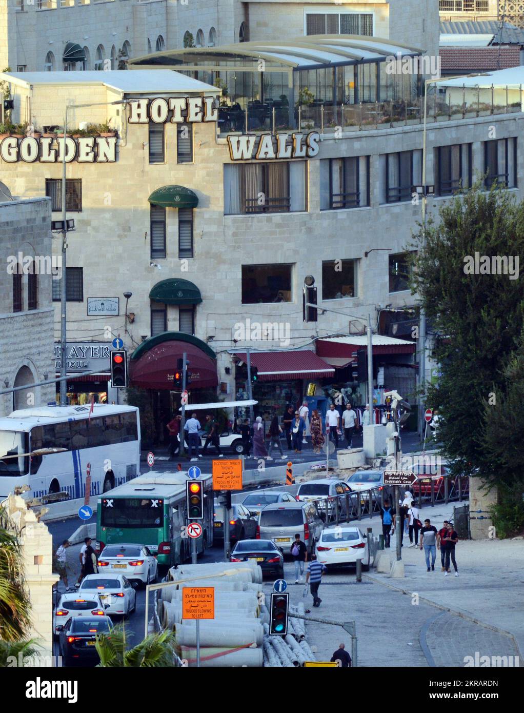 Hotel Golden Walls a Gerusalemme Est. Foto Stock