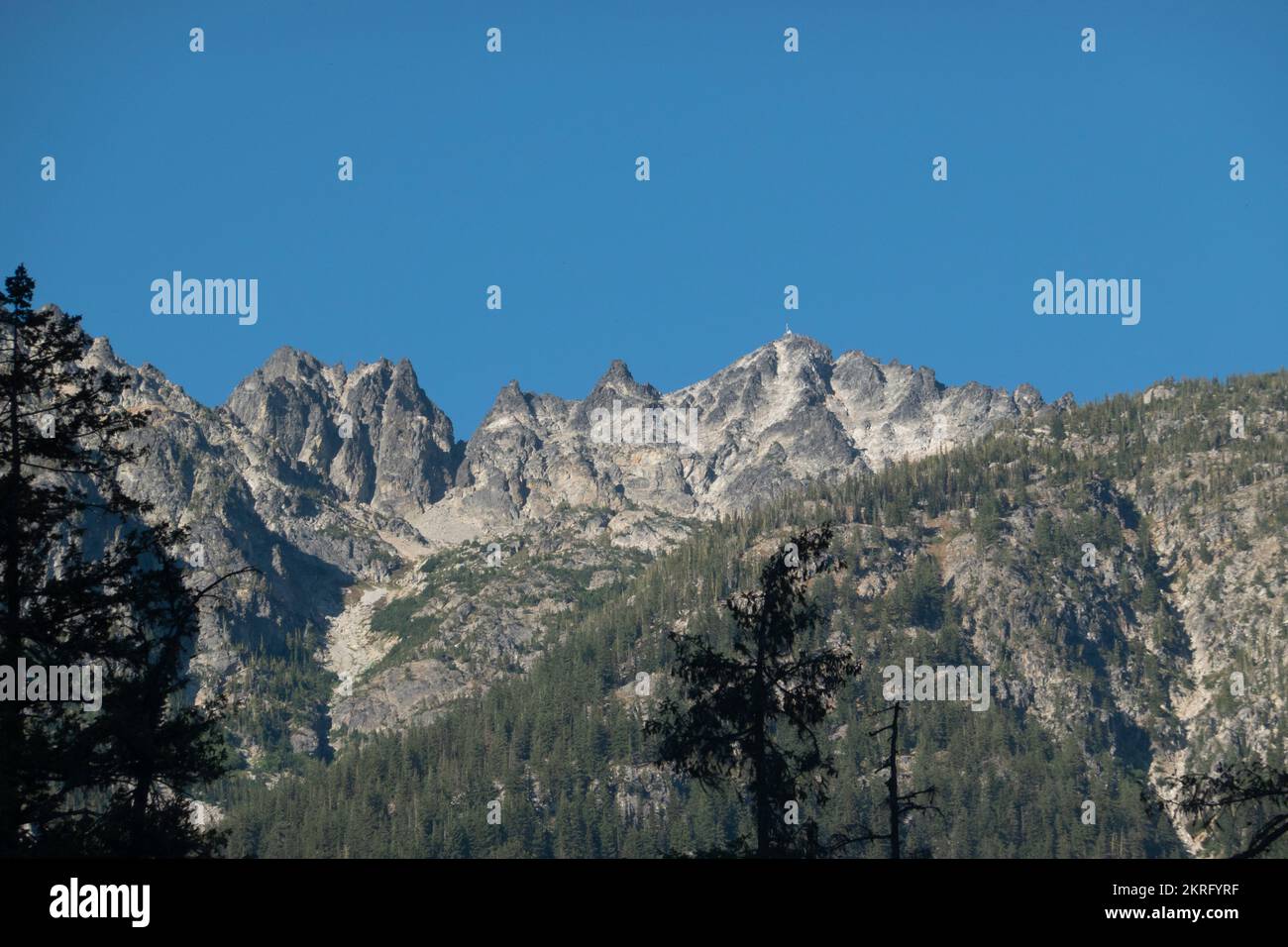 McGregor Mountain Fire Lookout, North Cascades National Park, Stehekin, Washington, Stati Uniti Foto Stock