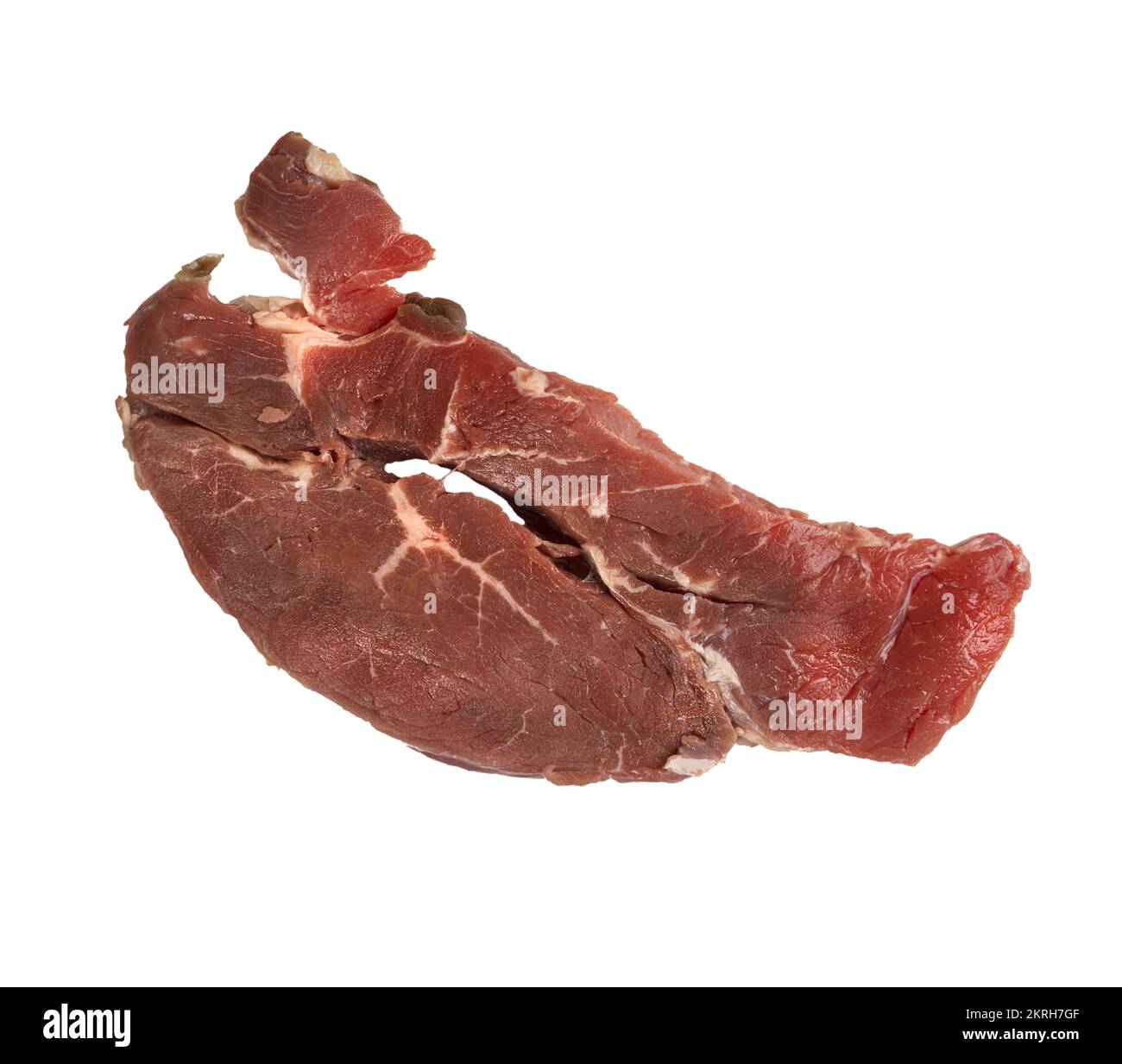 Bistecca di manzo arrosto isolata su sfondo trasparente Foto Stock