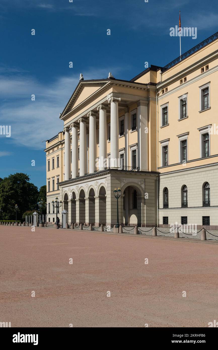 Il Palazzo reale e il giardino, Oslo, Norvegia Foto Stock