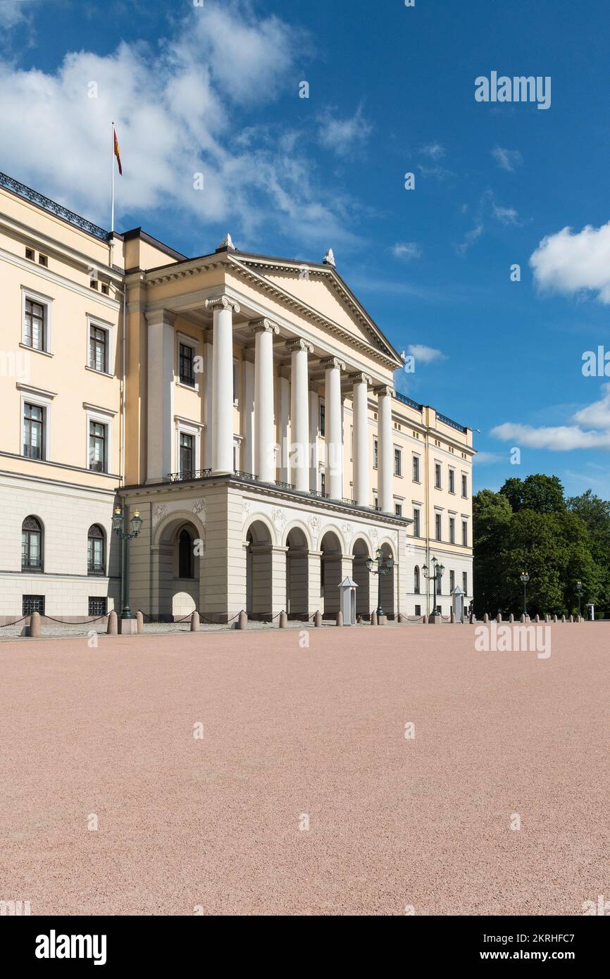 Il Palazzo reale e il giardino, Oslo, Norvegia Foto Stock