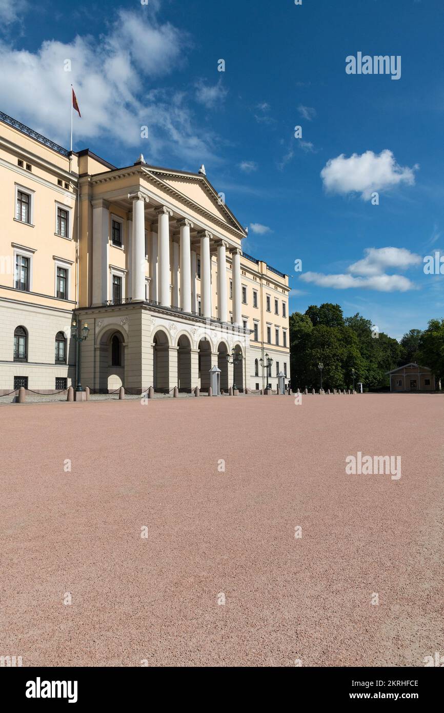 Il Palazzo reale e il giardino, Oslo, Norvegia Foto Stock