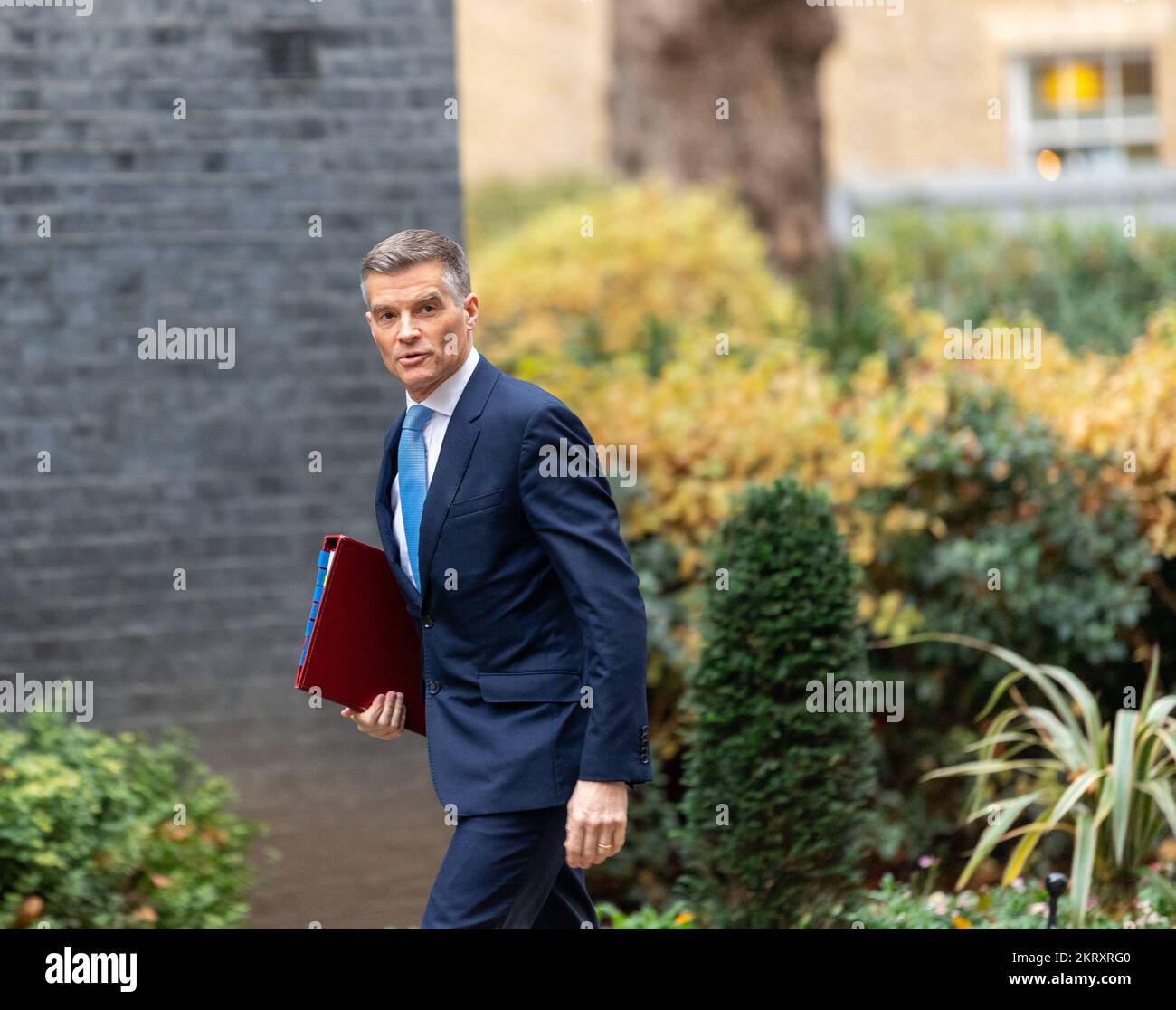 Londra, Regno Unito. 29th Nov 2022. Mark Harper, Segretario ai Trasporti, ad una riunione del gabinetto al 10 di Downing Street Londra. Credit: Ian Davidson/Alamy Live News Foto Stock