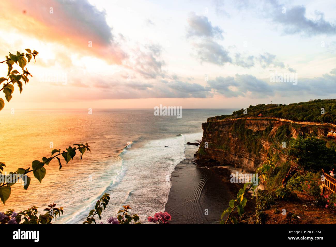 Scogliera presa durante il mio viaggio a Bali Foto Stock