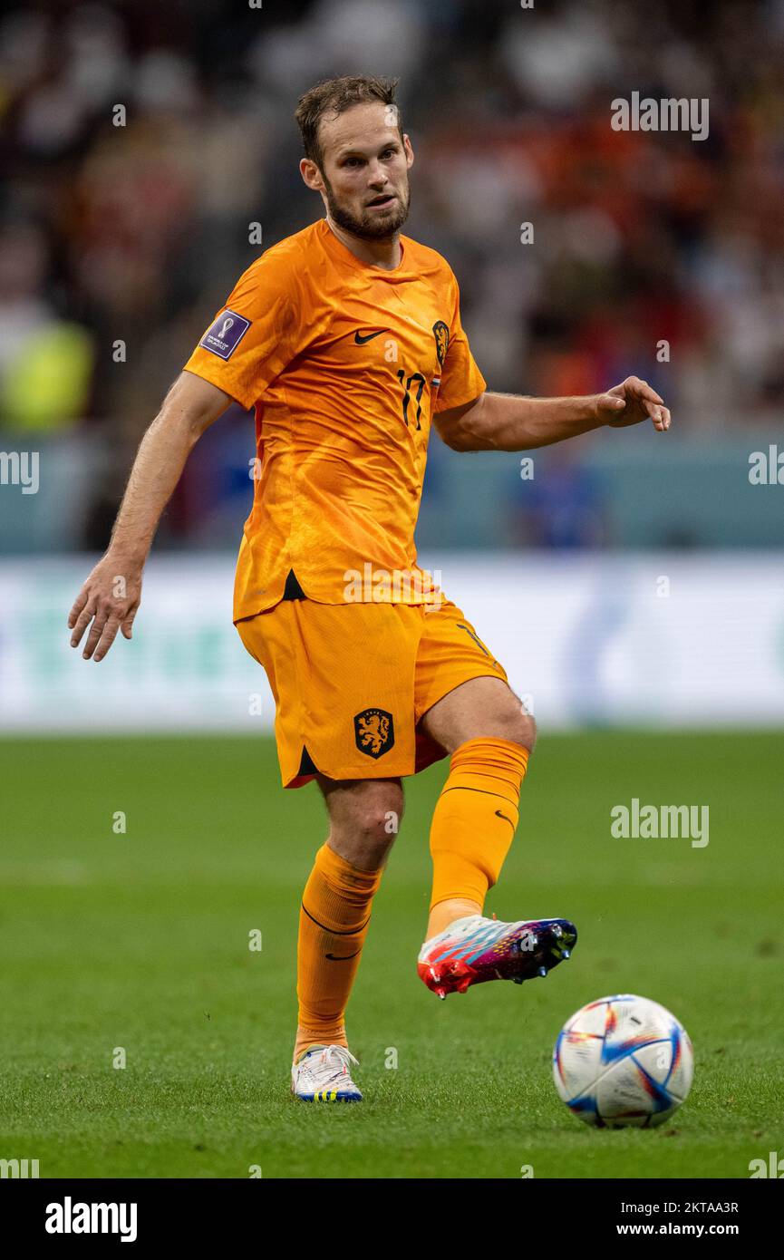 Al Khor, Qatar. 29th Nov 2022. Daley Blind of Netherlands durante la Coppa del mondo FIFA Qatar 2022 Group Una partita tra Paesi Bassi e Qatar allo stadio al Bayt di al Khor, Qatar il 29 novembre 2022 (Photo by Andrew Surma/ Credit: Sipa USA/Alamy Live News Foto Stock