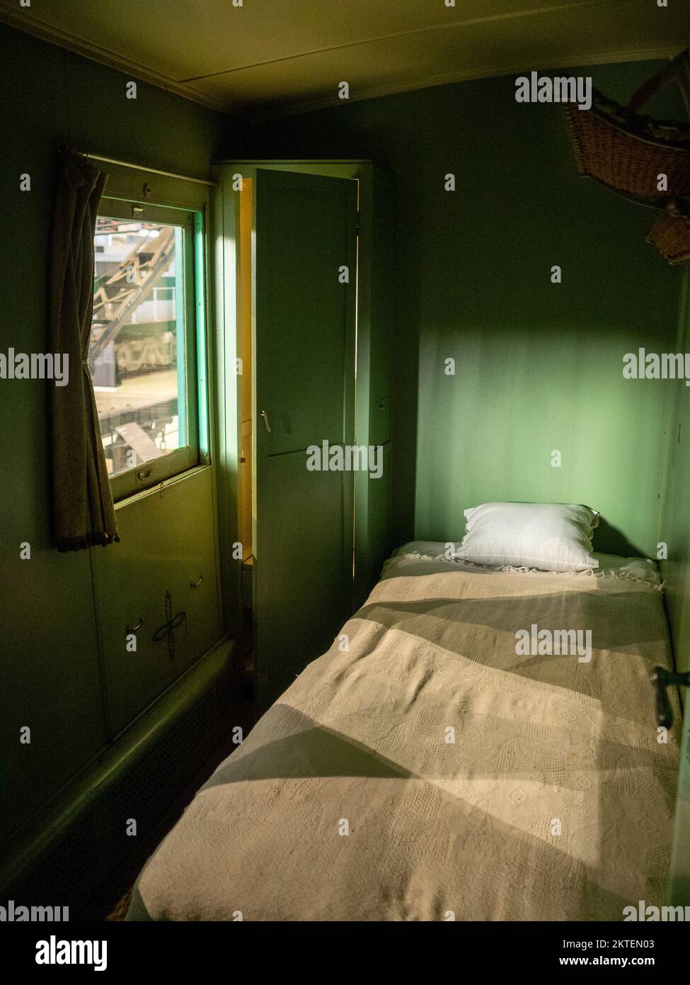 Zona riposo del vecchio treno Foto Stock
