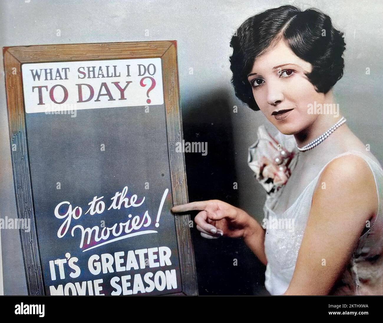 PROMOZIONE CINEMA circa 1910 Foto Stock