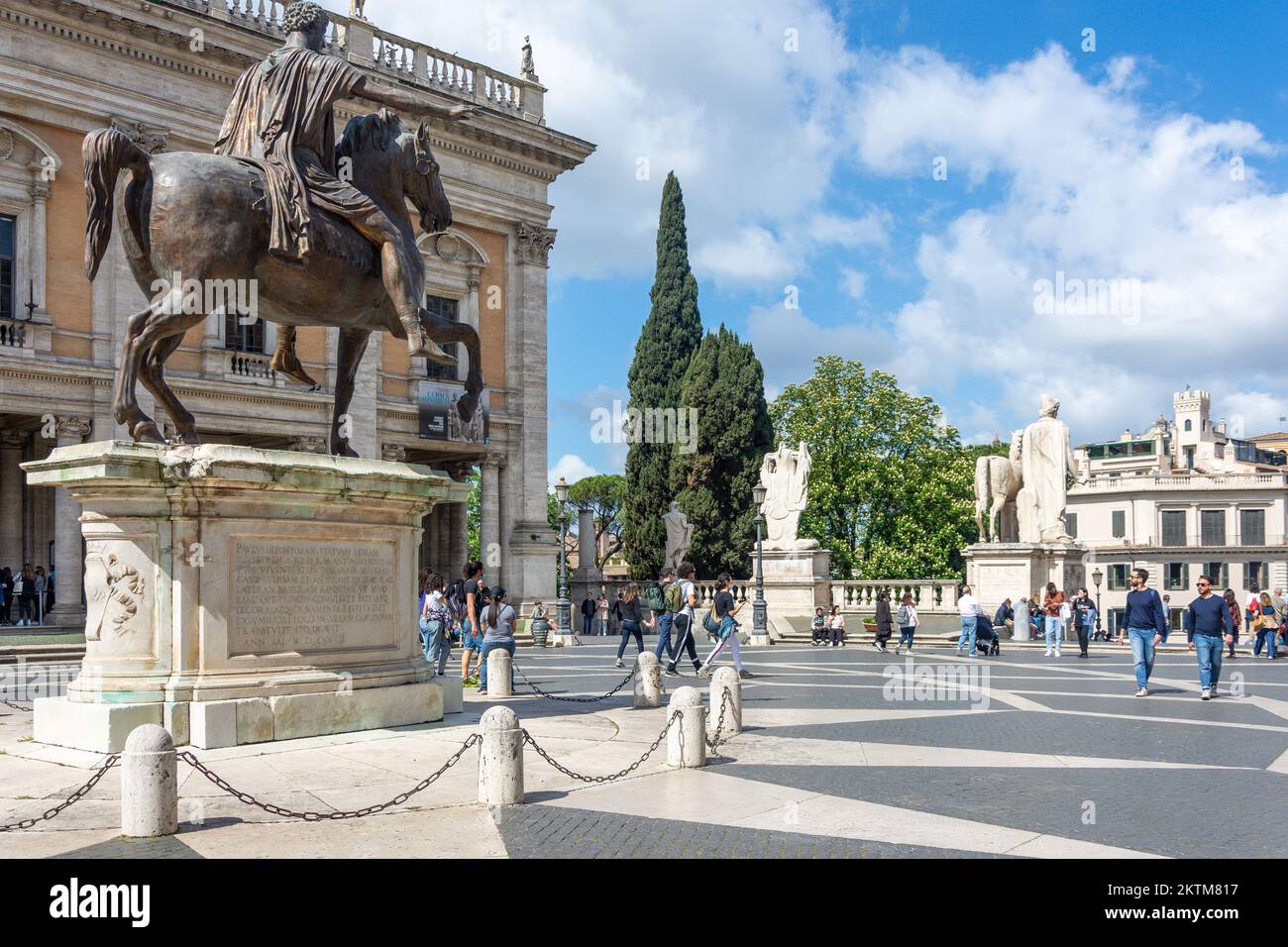 Piazza del Campidoglio, Roma Centrale, Roma (Roma), Regione Lazio, Italia Foto Stock