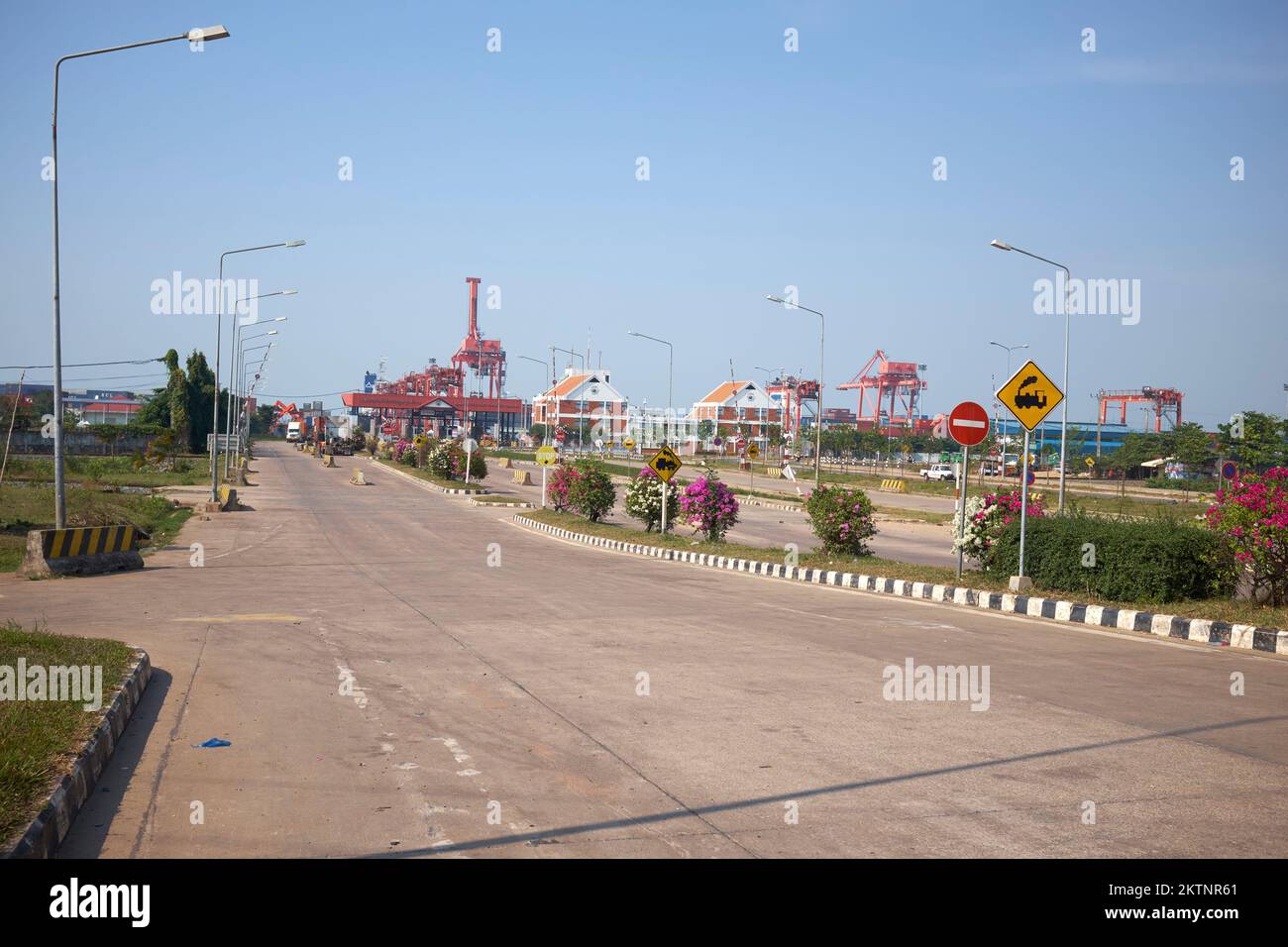 Autorità Portuale Sihanoukville Cambogia Foto Stock