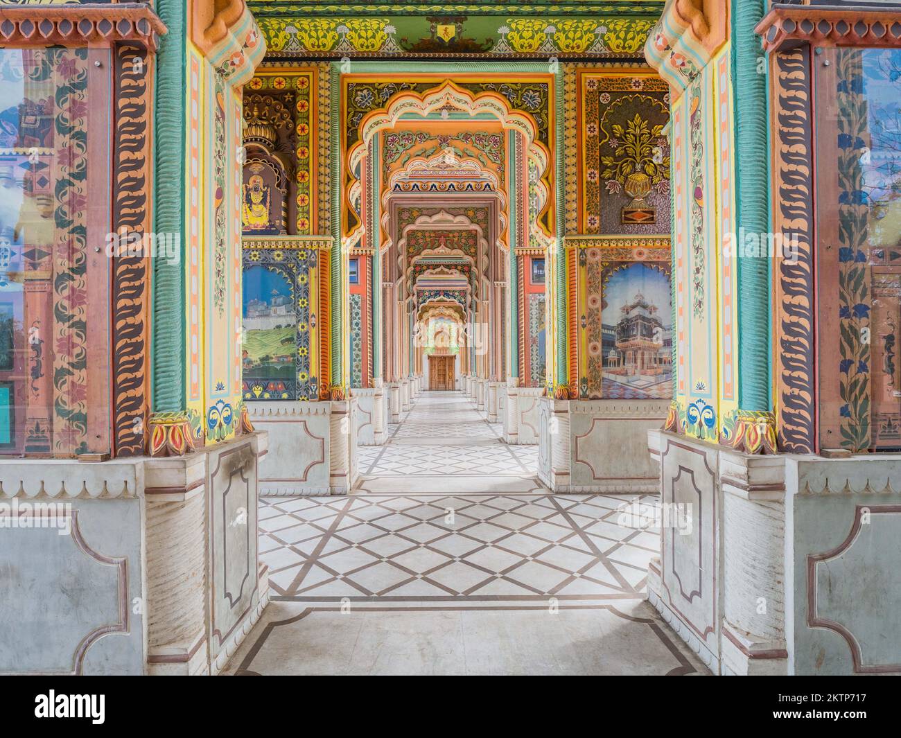 Porta Patrika a Jaipur, Rajasthan, India. Foto Stock