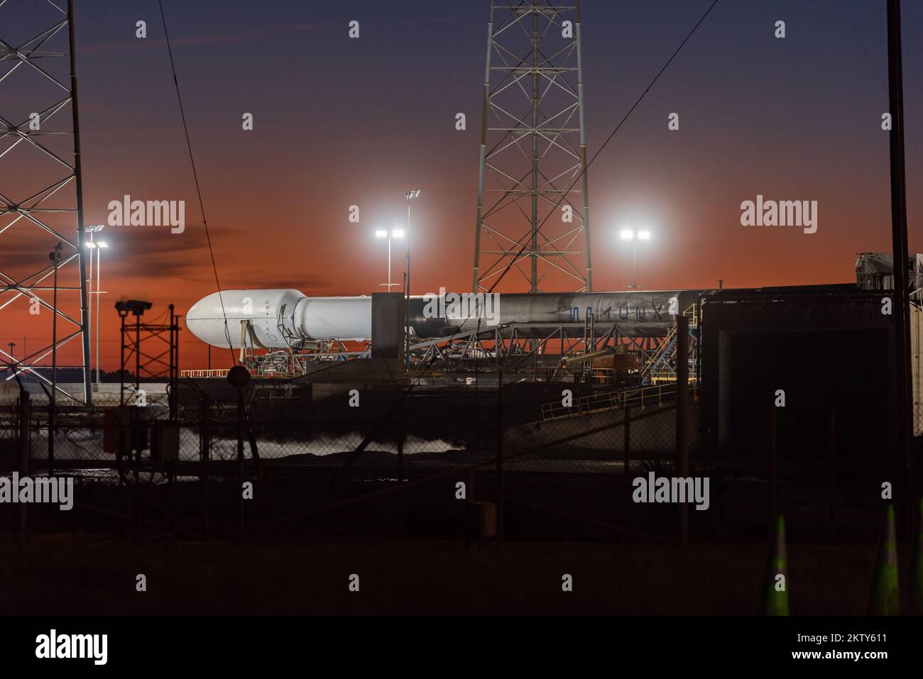 Lancio di SpaceX Falcon 9 HAKUTO-R. Foto Stock