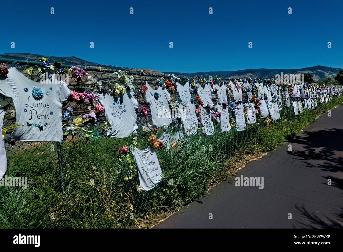 Pronunciare i loro nomi Memorial, Ashland, Oregon, USA Foto Stock