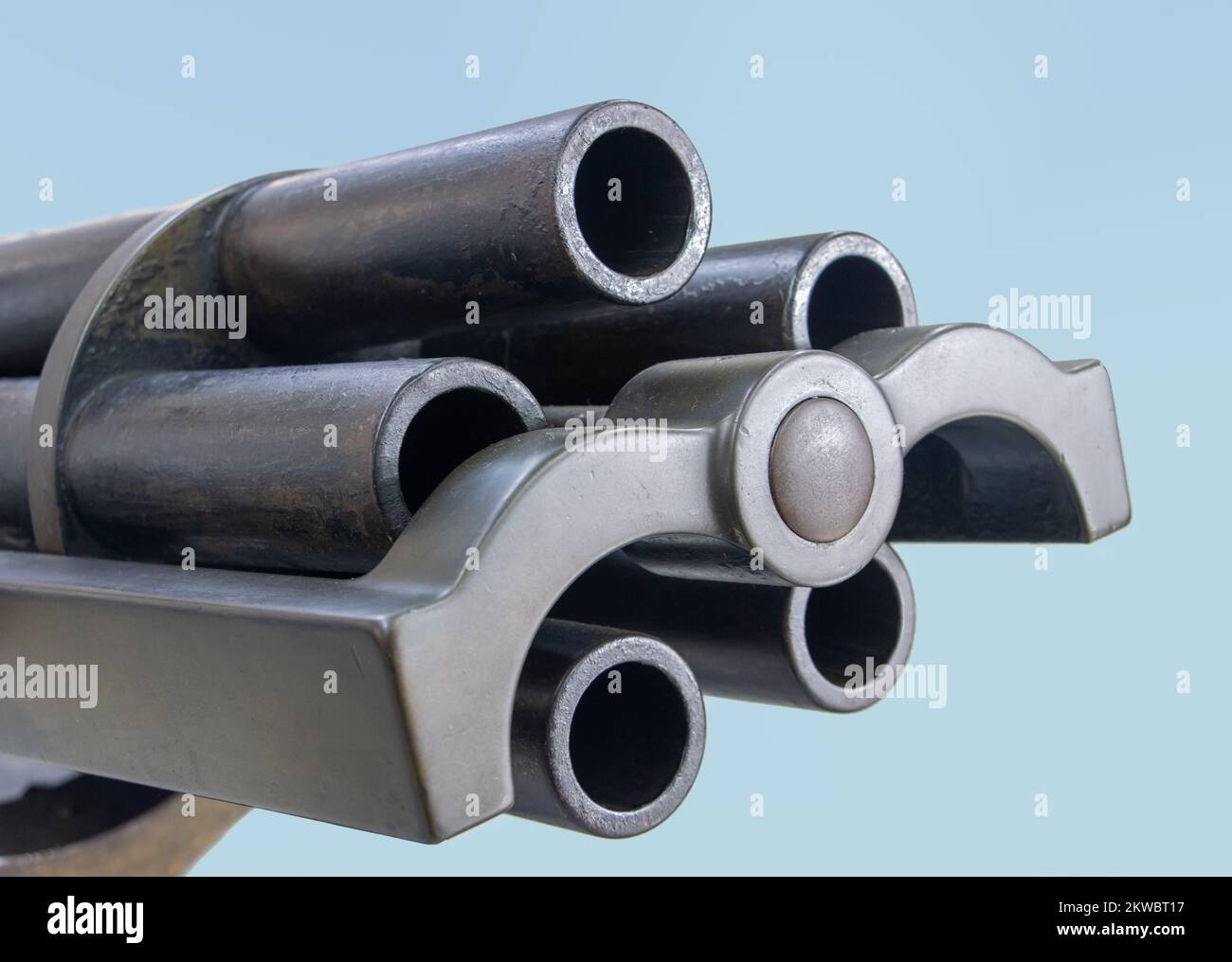 La mitragliatrice Gatling con 5 barili, 37mm Foto Stock