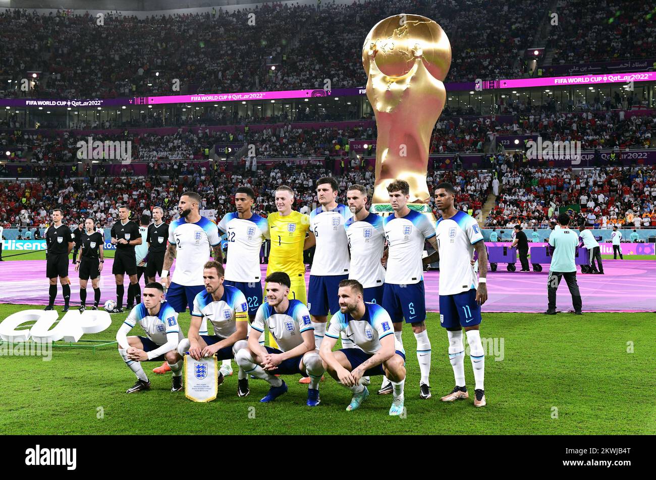 Coppa del mondo di calcio 2022, Qatar, stadio Ahmed bin Ali; Galles vs Inghilterra Foto Stock Coppa del mondo di calcio 2022, Qatar, stadio Ahmed bin Ali; Galles vs Inghilterra Foto Stock