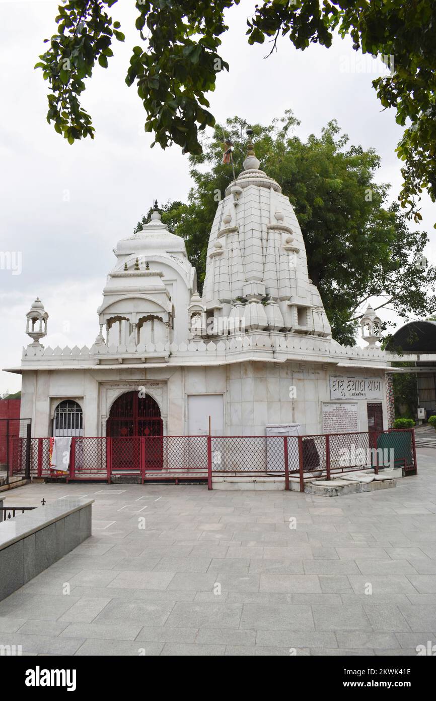 Vishvanath Mahadev Tempio-facciata, vicino al lago Kankaria Ahmedabad, Gujarat, India Foto Stock