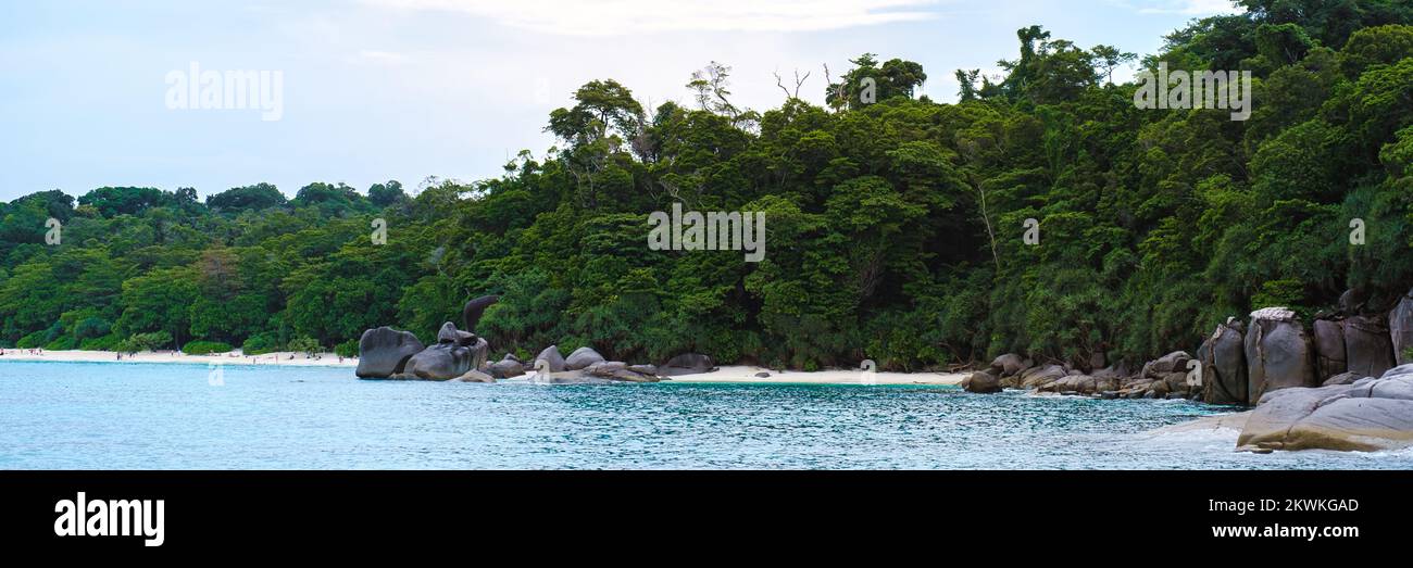 Isola di Similan un'isola tropicale nel sud della Thailandia. Foto Stock