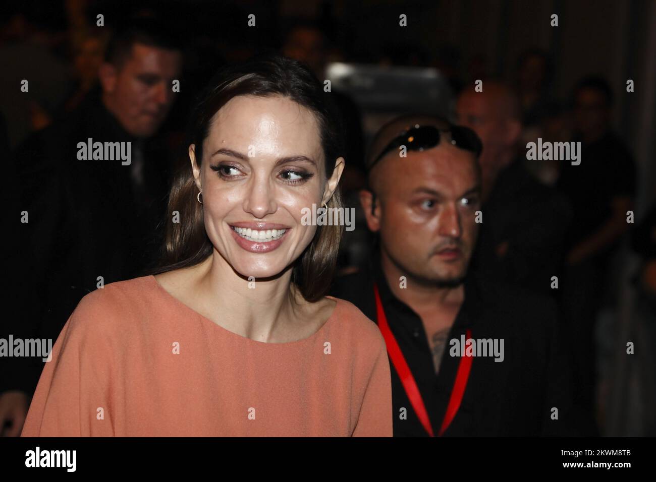 Angelina Jolie nell'ultima notte del 17th° Sarajevo Film Festival. Foto Stock