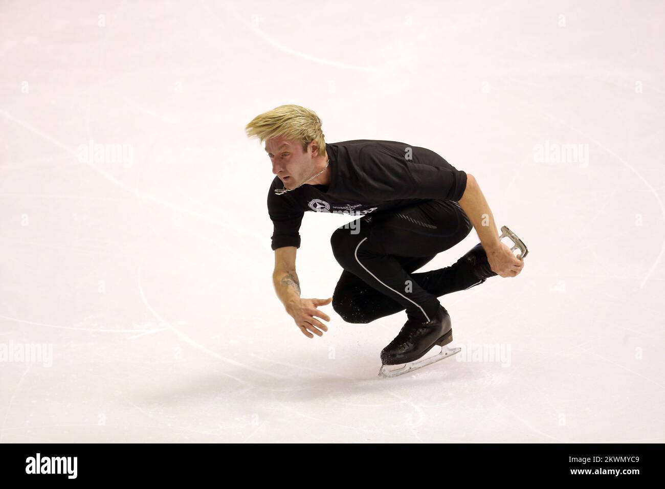 22.01.2013., Zagabria, Croazia - Campionato europeo di Pattinaggio a figure ISU 2013. Evgeni Plushenko in allenamento. Foto: Igor Kralj/PIXSELL Foto Stock 22.01.2013., Zagabria, Croazia - Campionato europeo di Pattinaggio a figure ISU 2013. Evgeni Plushenko in allenamento. Foto: Igor Kralj/PIXSELL Foto Stock