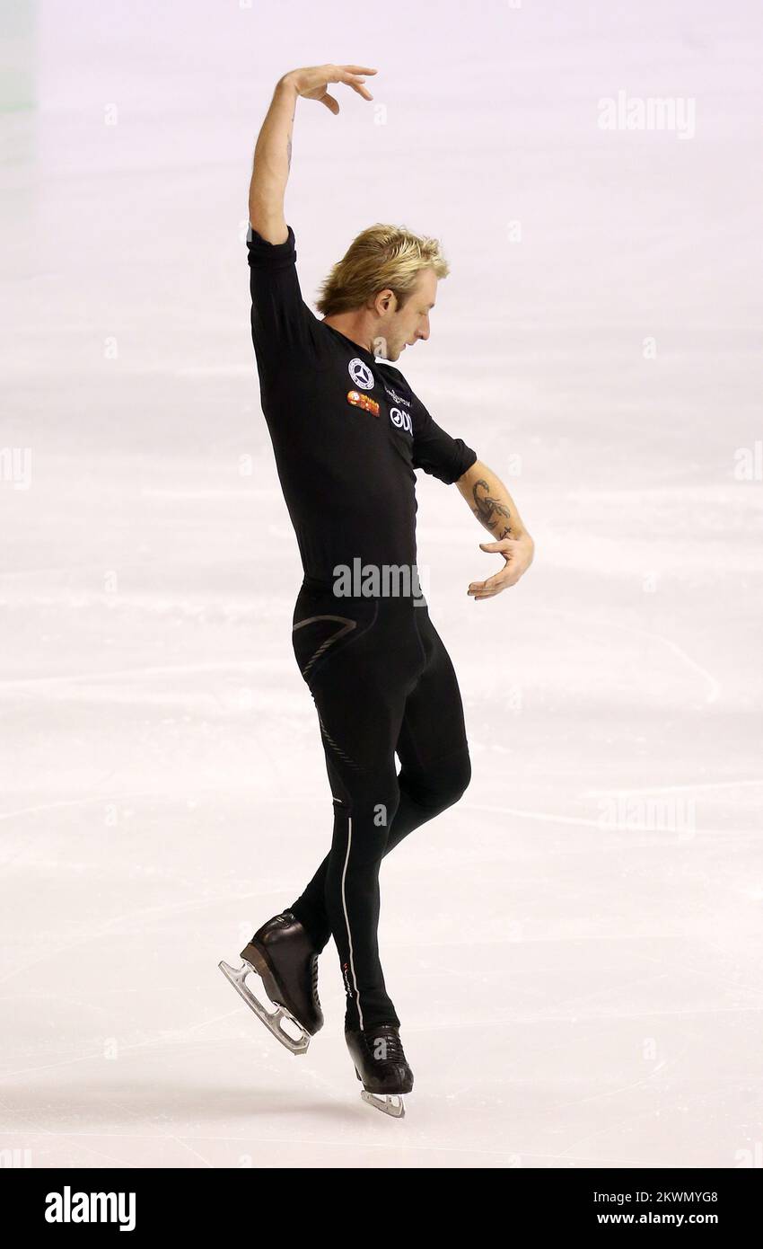22.01.2013., Zagabria, Croazia - Campionato europeo di Pattinaggio a figure ISU 2013. Evgeni Plushenko in allenamento. Foto: Igor Kralj/PIXSELL Foto Stock 22.01.2013., Zagabria, Croazia - Campionato europeo di Pattinaggio a figure ISU 2013. Evgeni Plushenko in allenamento. Foto: Igor Kralj/PIXSELL Foto Stock
