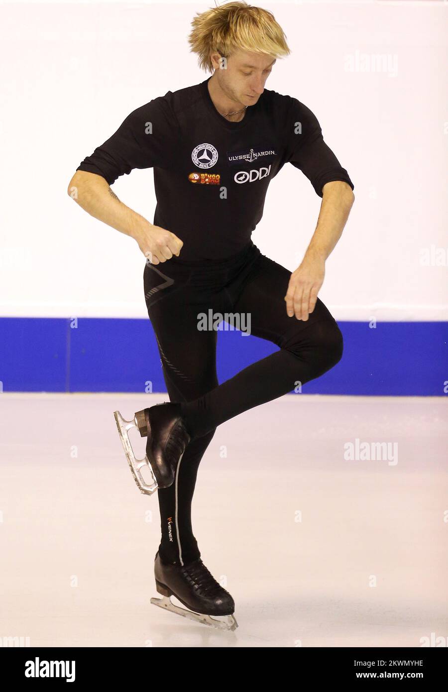 22.01.2013., Zagabria, Croazia - Campionato europeo di Pattinaggio a figure ISU 2013. Evgeni Plushenko in allenamento. Foto: Igor Kralj/PIXSELL Foto Stock 22.01.2013., Zagabria, Croazia - Campionato europeo di Pattinaggio a figure ISU 2013. Evgeni Plushenko in allenamento. Foto: Igor Kralj/PIXSELL Foto Stock