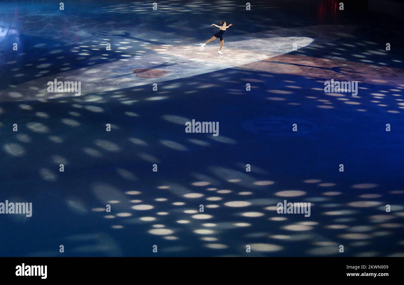 27.01.2013., Dom Sportova, Zagabria - European Figure Skating Championships Zagreb 2013.Gala sera, spettacolo dei vincitori.Carolina Kostner Foto: Igor Kralj/PIXSELL Foto Stock 27.01.2013., Dom Sportova, Zagabria - European Figure Skating Championships Zagreb 2013.Gala sera, spettacolo dei vincitori.Carolina Kostner Foto: Igor Kralj/PIXSELL Foto Stock