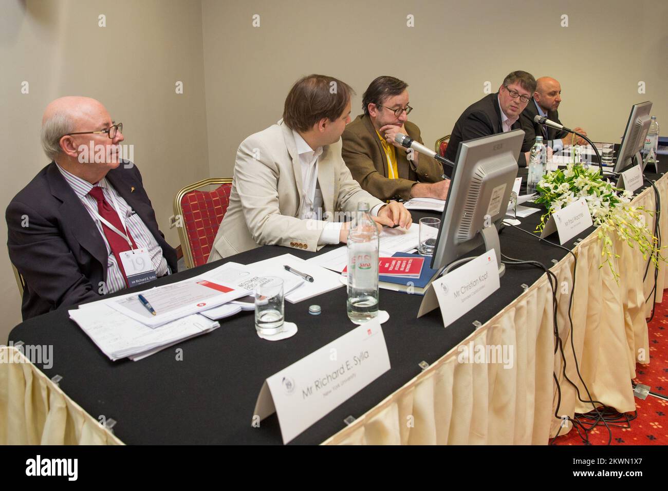 13.06.2013., Dubrovnik, Croazia - la Banca nazionale croata ha organizzato la conferenza economica di Dubrovnik del 19th. Foto: Grgo Jelavic/PIXSELL Foto Stock