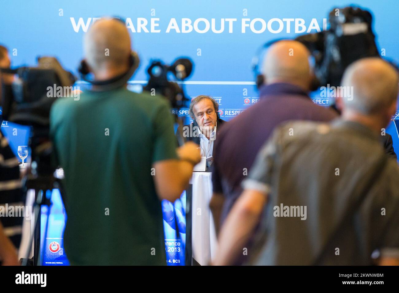 09/20/2013., Palace Hotel, Dubrovnik, Croazia - Conferenza stampa UEFA guidata da Michel Platini. Foto: Grgo Jelavic / PIXSELL Foto Stock