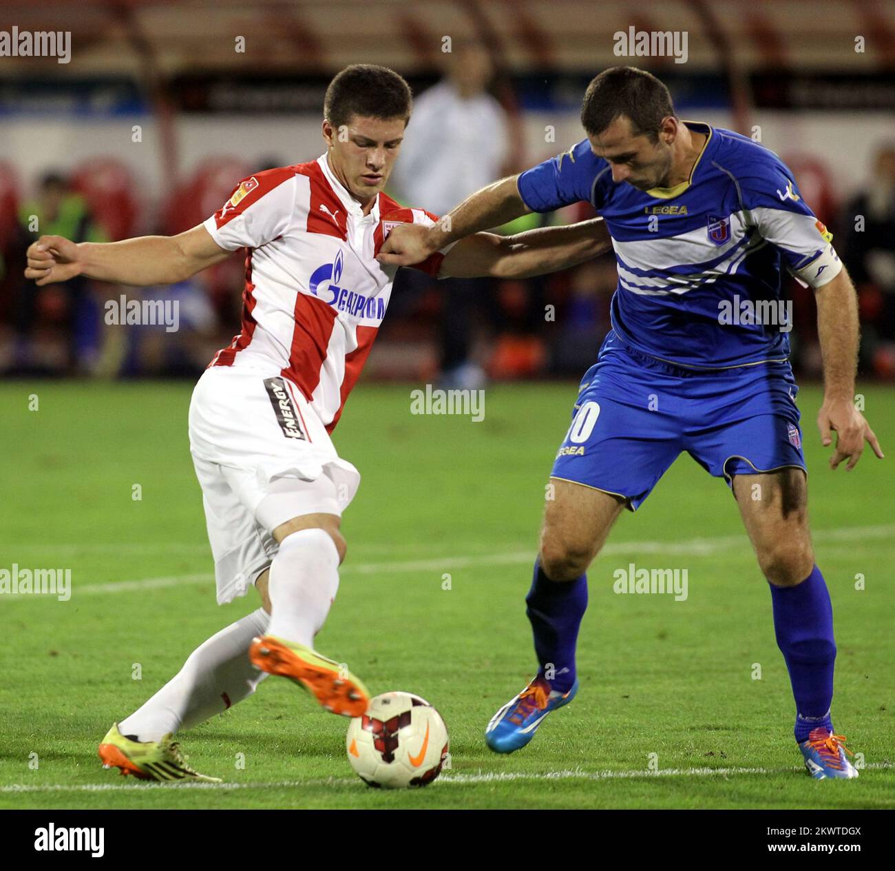 16.08.2014., Belgrado, Serbia - Jelen Super League, 2014/2015, calcio maschile, 2nd° turno, FK Crvena Zvezda - FK Jagodina. Luka Jovic. Foto: HaloPix/PIXSELL Foto Stock