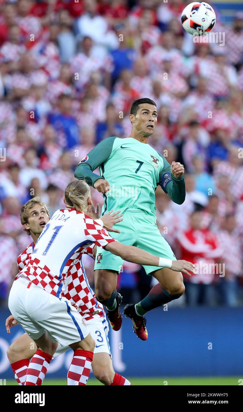 25.06.2016 . , Lens , Francia - UEFA EURO 2016, turno di 16 , Croazia - Portogallo. Cristiano Ronaldo Foto Stock