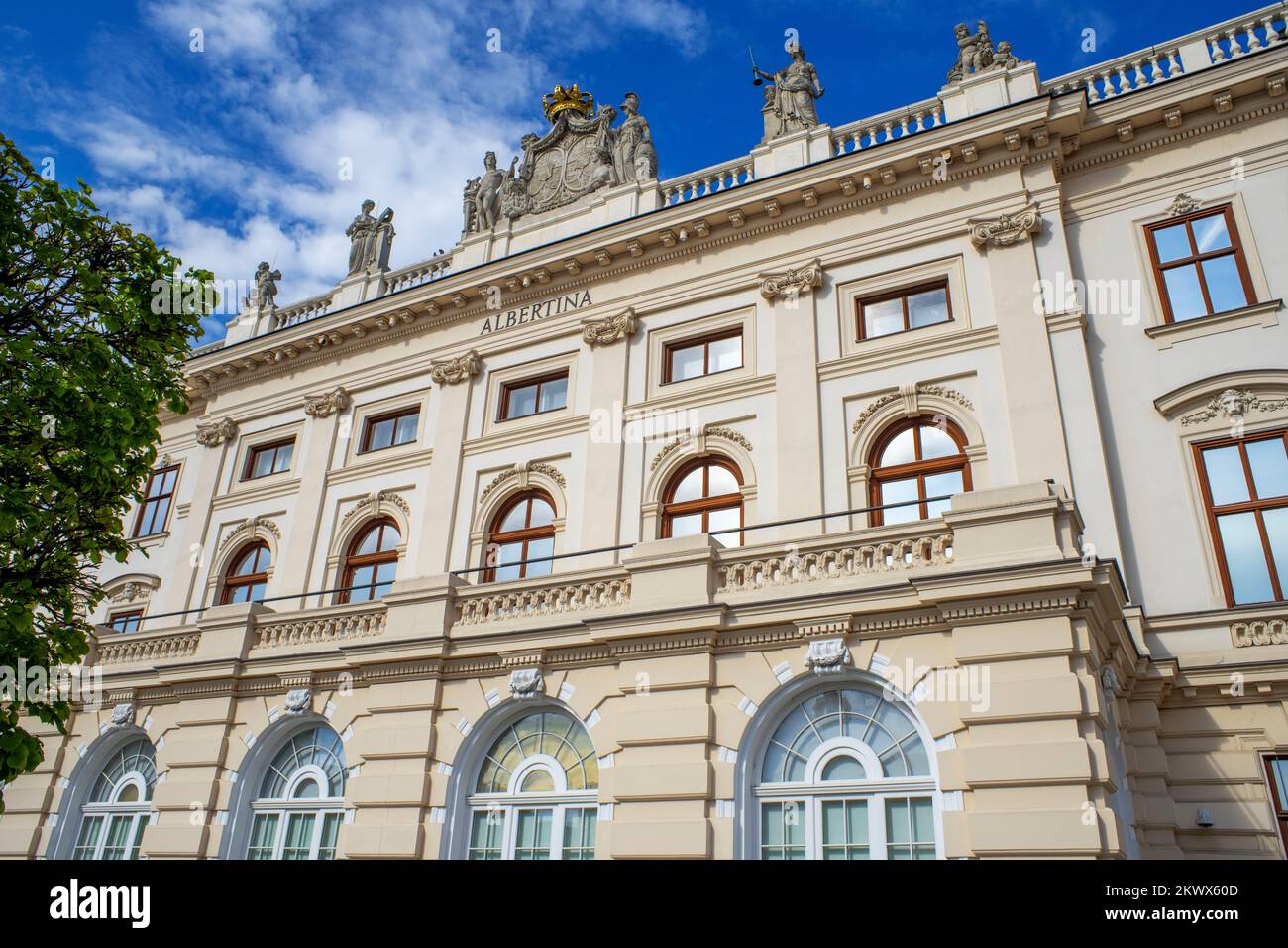 Palazzo Albertina / Museo, Vienna, Austria. L'Albertina è un museo situato nella Città Innere (primo distretto) di Vienna, Austria. Ospita uno dei la Foto Stock