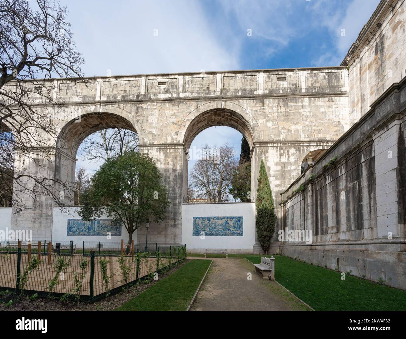 Aqueduct Aguas Livres - Lisbona, Portogallo Foto Stock
