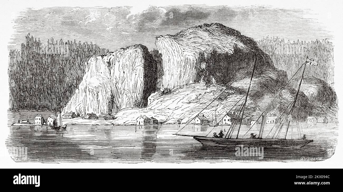 Isola di Kragero all'ingresso del Golfo di Christiania. Oslo, Ostlandet. Norvegia. Scandinavia, Nord Europa. Viaggi negli stati scandinavi da Saint-Blaise 1856 Foto Stock
