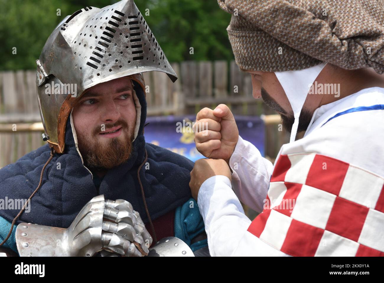 17.06.2017., Sveti Ivan Zelina, Croazia - il torneo Internazionale dei Cavalieri di Zelingrado. Foto: Davor Visnjic/PIXSELL Foto Stock