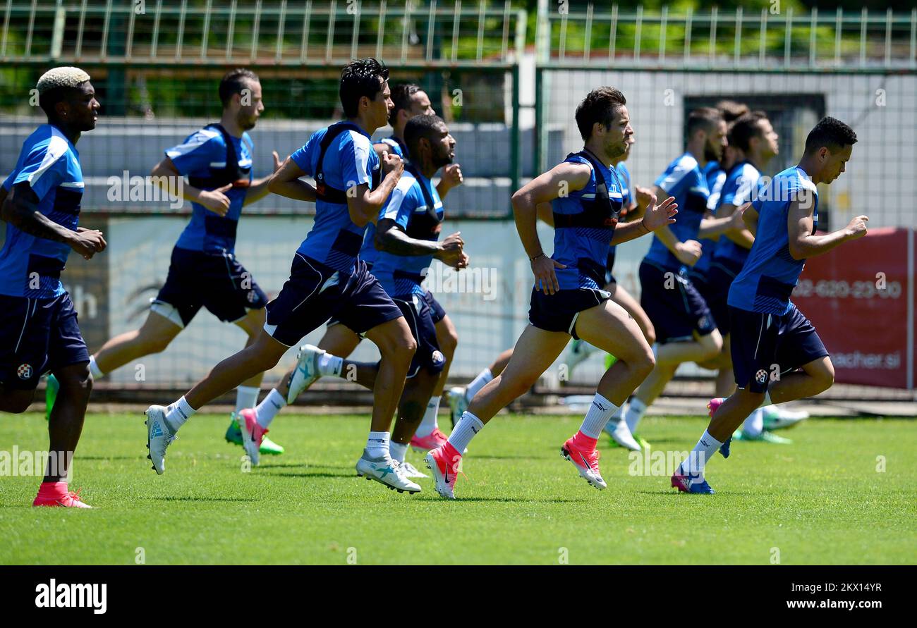 26.06.2017., Moravske Toplice, Slovenia - allenamento di calcio mattutino della squadra di calcio GNK Dinamo Zagreb. Foto: Marko Prpic/PIXSELL Foto Stock