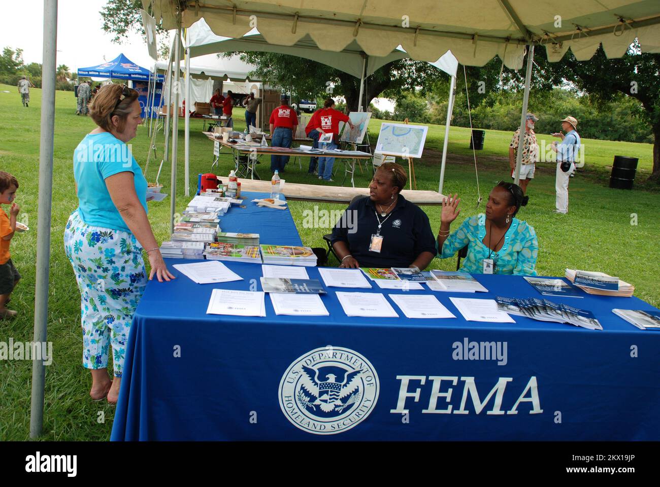 Esercito corpo degli ingegneri emergenza preparazione evento.. Fotografie relative a disastri e programmi, attività e funzionari di gestione delle emergenze Foto Stock