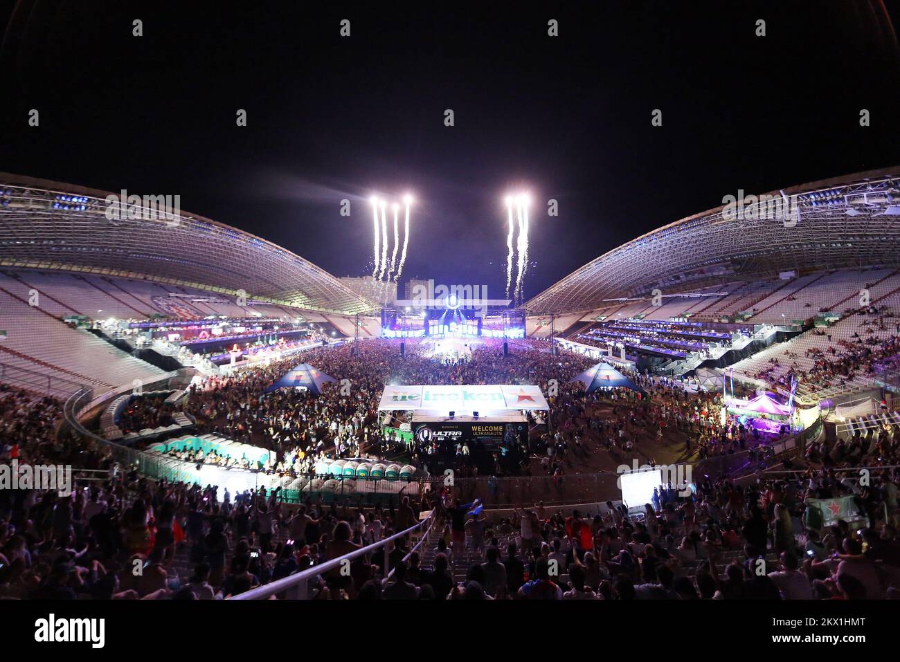 16.07.2017., Split, Croazia - DJ Afrojack suona al Split Ultra Europe Festival 2017.. Foto: Borna Filic/PIXSELL Foto Stock