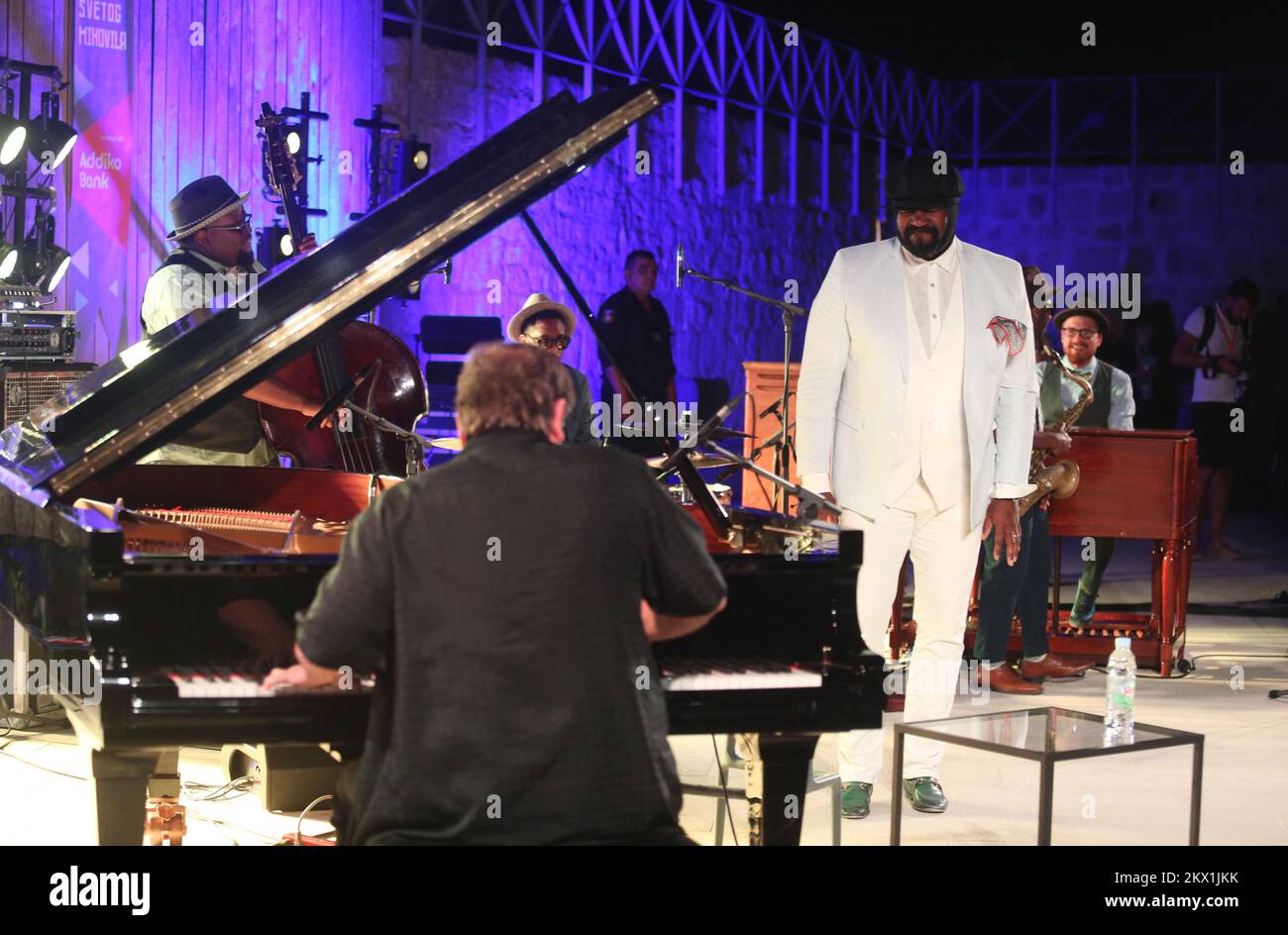 18.07.2017., Sibenik, Croazia - musicista jazz e virtuoso Gregory Porter hanno tenuto un concerto a st. Fortezza di Mihovil. Foto: Dusko Jaramaz/PIXSELL Foto Stock